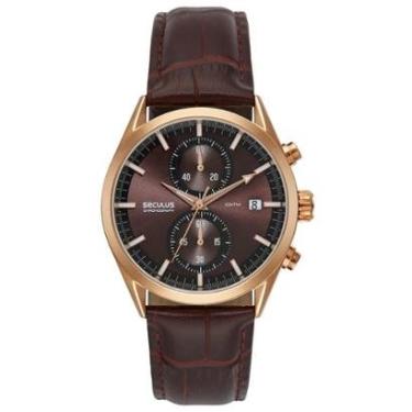 Imagem de Relógio Seculus Cronógrafo 77307GPSVRC3 Vidro Abaulado Couro Rosé-Masculino