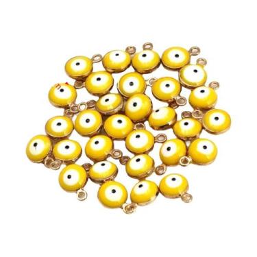 Imagem de Pingente Olho Turco De 6mm, 30 Peças, Charme Nazar Em Liga Para DIY, P
