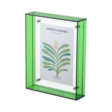 Imagem de Porta-Retrato Retangular De Acrílico Transparente Com Caixa Oca De Doi