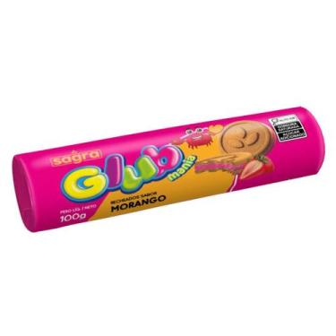 Imagem de Biscoito Recheado Glub 100g Com 10 Unidades Sagra, MORANGO