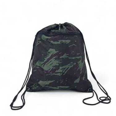 Imagem de Bolsa sacochila saco costa saquinho esportivo cordao mochila academia 