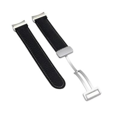 Imagem de Pulseira De Couro Para Samsung Galaxy Watch 6 5 4 Classic 46mm 42 43 4