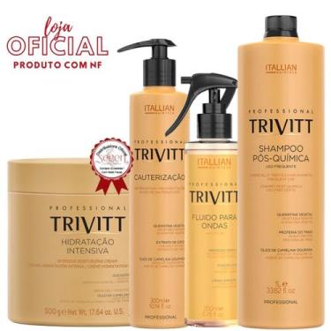 Imagem de Trivitt - Cauterização 300ml, Fluído para Ondas + Hidratação 500g + Sh