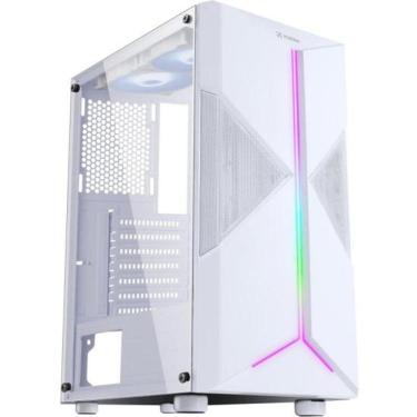 Imagem de Gabinete Gamer Fortrek Holt Mid Tower Rgb Branco [f002]