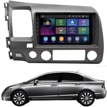 Imagem de Central Multimídia MP5 New Civic 07/11 Tela 9" Polegadas Carplay e Android Auto Sem Fio - Roadstar RS-9200BR Pro Line
