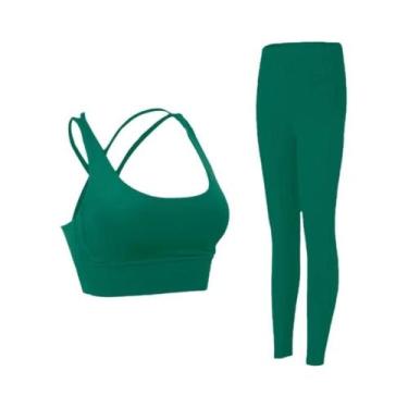 Imagem de Conjunto De Roupas De Yoga Femininas Em 2 Peças Para Fitness, Pilates 