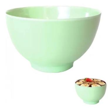 Imagem de 6 Tigelas Bowl em Melamina Redonda Para Sobremesa 450ml - Sk, Verde