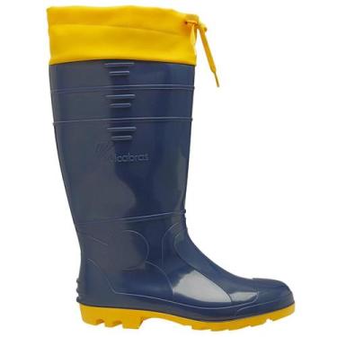 Imagem de Bota de Borracha Impermeável PVC Cano Longo Azul BPCL35 - Vulcabras, 4