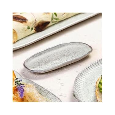 Imagem de Conjunto de Travessas Ovais Rasas Porto Brasil Orgânico Pistache 16,5x8cm - 4 Peças