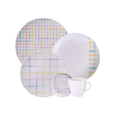 Imagem de Aparelho Jantar Tramontina Sweet Color Porcelana Decorada 20 Peças Tramontina