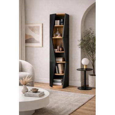 Imagem de Livreiro Aéreo Oliva Armário Suspenso 175cm com Nichos para Livros Dec