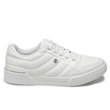 Imagem de Tênis Kolosh Casual Feminino C3013, Branco, Prata, 37