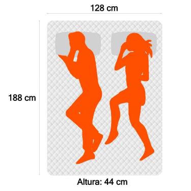 Imagem de Cama Box Baú Viúva Sereneprime Suede Preto 44x128x188