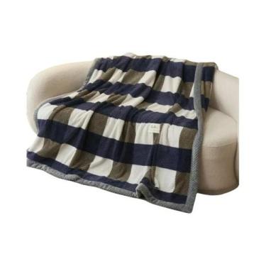 Imagem de Cobertor De Chenille Macio Tricotado, Lavável Na Máquina, Feito À Mão 