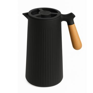 Imagem de Garrafa Térmica Nórdica Florença para Bebidas Quentes e Frias em Vidro e PP com Cabo de...