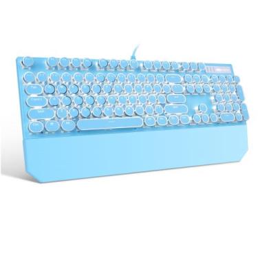 Imagem de Teclado mecânico para jogos MageGee Typewriter Retro Blue