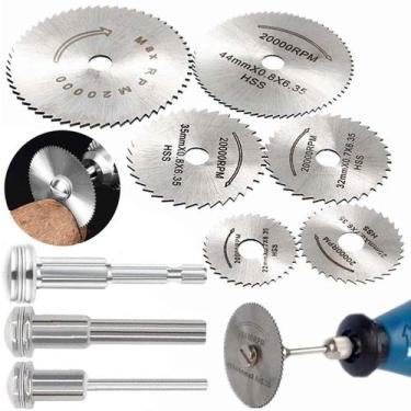 Imagem de Kit Mini Disco de Corte Serra Circular Rolken Micro Retifica Furadeira