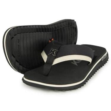 Imagem de Chinelo Kenner Kivah Colors Masculino - Preto e Branco, 44