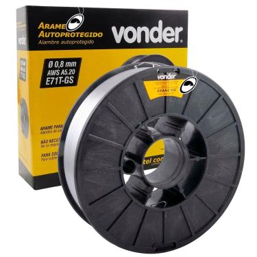 Imagem de Arame Para Solda MIG Sem Gás 0,8 mm Carretel 5KG Vonder