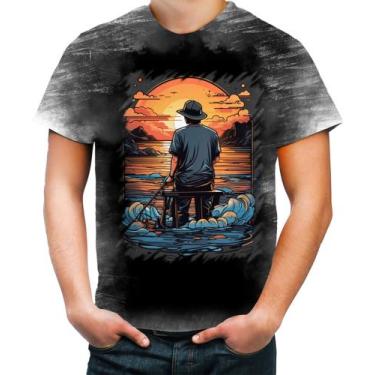 Imagem de Camiseta Desgaste Pesca Esportiva Pôr do Sol Peixes 11 - Kasubeck Stor