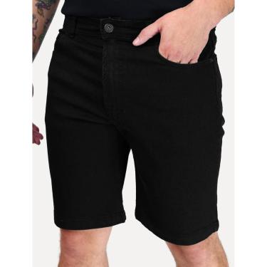 Imagem de Bermuda Ellus Jeans Masculina First Black Long Preta-Masculino