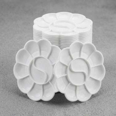 Imagem de Kit 20 Bandejas Paleta Gode Flor Yin's Paper para Pinturas e Artes Esc