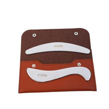 Imagem de Herramienta de Masaje STICKON Gua Sha 2 en 1 de Acero Inoxidable
