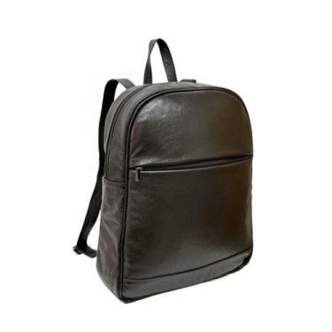 Imagem de Mochila Em Couro Para Notebook 15.6 Unissex Vêneto - Viccina, Marrom