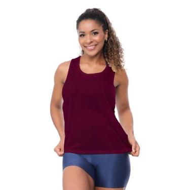 Imagem de Camiseta Regata Feminina Dry Fit UV50+ Academia Fitness Respirável Sec