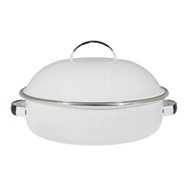 Imagem de Fritadeira Esmaltada 4L Fogão a Gás, Indução e Lenha Branca - Ewel