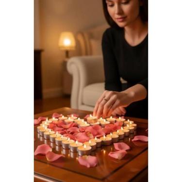 Imagem de 100 Velas Rechaud 14g P/ Festas: Luz Aconchegante - Congratulations St