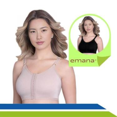 Imagem de Sutiã Pós-Cirúrgico Tecido Emana Mastectomia Mamoplastia Média Compres
