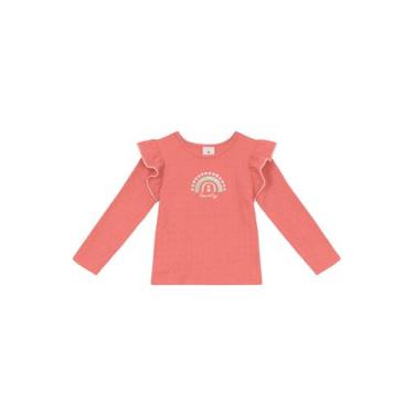 Imagem de Blusa infantil menina de arco-íris Brandili, 10, Vermelho