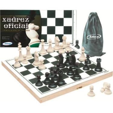 Imagem de Kit 10x Xadrez com Peças Oficiais Xalingo 6000.9