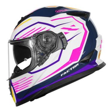 Imagem de Capacete Norisk Soul II Factor Branco e Rosa Tamanho:56, 56
