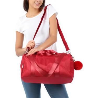Imagem de Bolsa Esportiva Fitness Academia Feminina Impermeável Com Alça Ajustáv