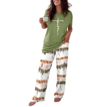 Imagem de Pijama CHICME 2 Peças Manga Curta Ombre para Casa