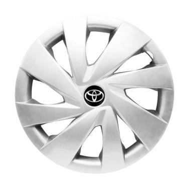 Imagem de Calota Aro 14 Etios 2022 (Prata) Emblema Toyota - GRID