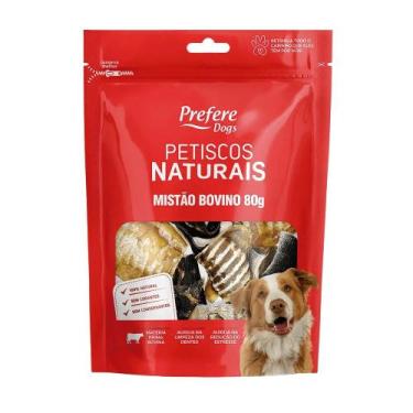 Imagem de Petisco Prefere Natural Mistão Bovino Desidratado para Cães em 80g