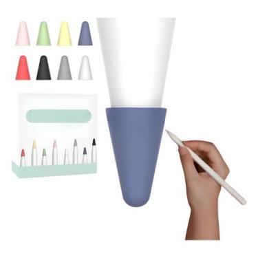 Imagem de 10 Peças Proteção Ponta Caneta Para Apple Pencil 1 E 2 G. - OTEMU