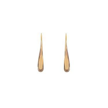 Imagem de Brinco Gota Anzol Gancho Banhado a Ouro 18K - Papillon Semi Jóias
