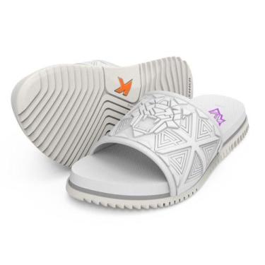Imagem de Chinelo Kenner Slide GO Collab Black Panther Marvel Branco, 44, Branco