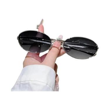 Imagem de Óculos De Sol Vintage Femininos Em Formato Oval, Estilo Retro Casual, 