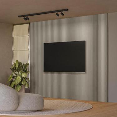Imagem de Painel Ripado Modular 3 metros Linea Brasil, Gris Fosco