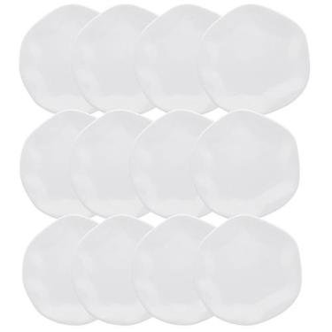 Imagem de Kit Jogo 12 Pratos Rasos Oxford Ryo White Porcelana 27,5 cm