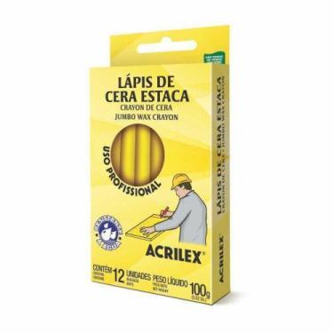 Imagem de Lápis De Cera Estaca Amarelo Limão Acrilex