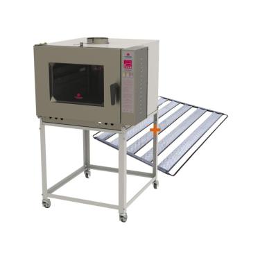 Imagem de Kit Forno Turbo a Gás Progás Prp-5000 G2 com 5 Esteiras Estrutura Aço Carbono Inox Bivolt