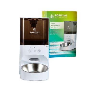 Imagem de Alimentador Automático para Pets Inteligente com Wi-Fi Positivo Casa Inteligente para Cães de Pequeno e Médio Porte