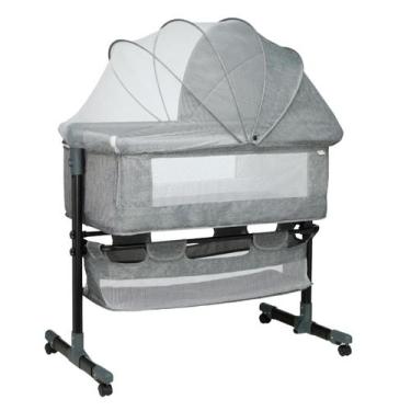 Imagem de Berço Portátil Bebê Acoplado Co-Bed Connect Maxi Baby - CINZA, CINZA