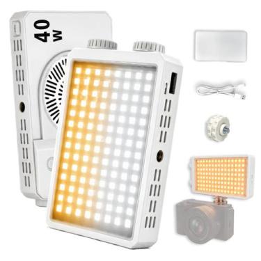 Imagem de Luz LED 40W Bicolor Portátil Tudoprafoto com Power Bank Mini Tripé e C